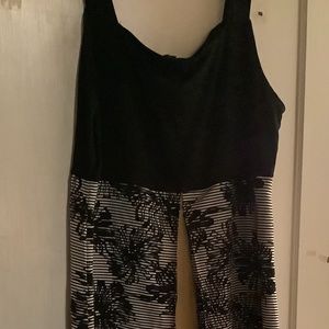 Black and Yellow Floor Length Formal